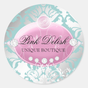 Pegatina Redonda Trullo rosado de 311 Delish