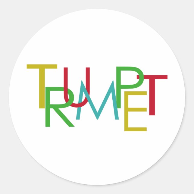 Pegatina Redonda Trump (Anverso)