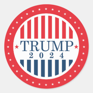 Pegatina Redonda Trump 2024