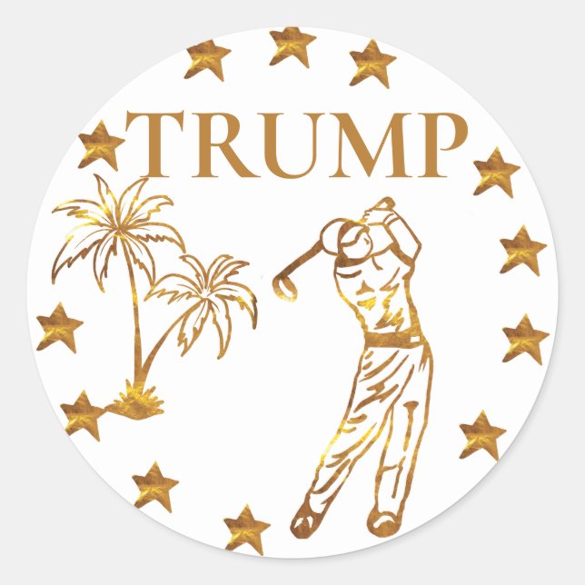 PEGATINA REDONDA TRUMP 2024 (Anverso)