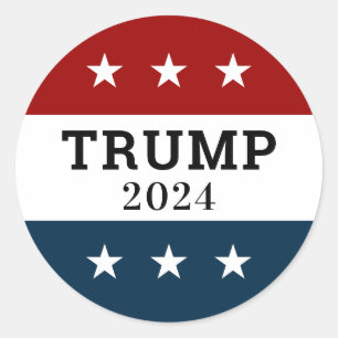 Pegatina Redonda Trump 2024