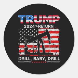 Pegatina Redonda Trump 2024