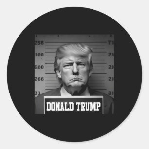 Pegatina Redonda Trump 2024 fue asesinado presidente por Trump