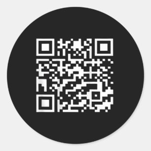 Pegatina Redonda Trump 2024 Qr 4547 Tee Trump Código de baile