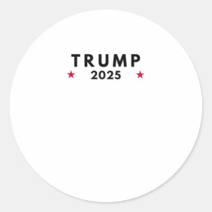 Pegatina Redonda Trump 2025 2