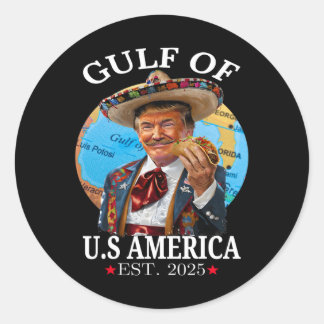 Pegatina Redonda Trump 2025 es divertido