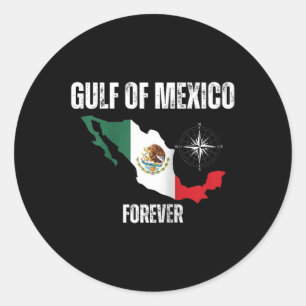 Pegatina Redonda Trump América Golfo De México Presidente Trump Gol