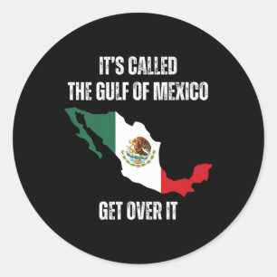 Pegatina Redonda Trump América Golfo México Presidente Trump Golfo