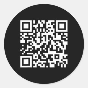 Pegatina Redonda Trump baila troll Qr Divertido presidente Trump