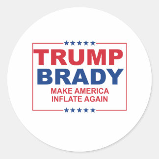 Pegatina Redonda Trump Brady 2016: Hacer que Estados Unidos vuelva 