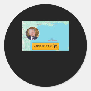 Pegatina Redonda Trump Del Golfo De Estados Unidos