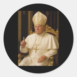 Pegatina Redonda Trump, el curioso reino cristiano del Vaticano