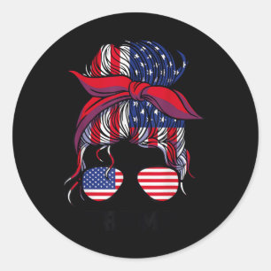 Pegatina Redonda Trump: El velo de Bandana Sungles Chicas
