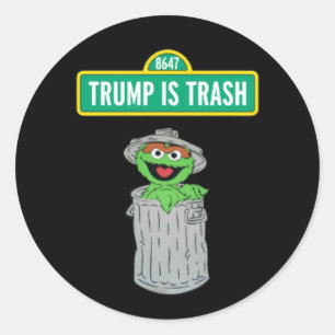 Pegatina Redonda Trump es basura