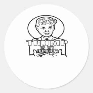 Pegatina Redonda Trump Es Mi Hijo.