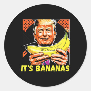 Pegatina Redonda Trump es Nana (para la escala) gracioso 6