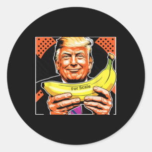 Pegatina Redonda Trump es Nana (para la escala) gracioso 9