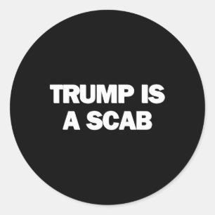Pegatina Redonda Trump Es Un Estómago 1