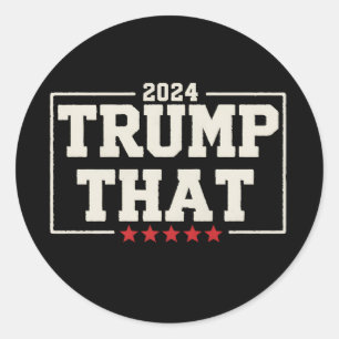 Pegatina Redonda Trump ese 2024 47.º presidente de Estados Unidos v