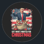 Pegatina Redonda Trump Ganó El Presidente 2024 - Obtuve Lo Que Quer<br><div class="desc">Trump Ganó El Presidente 2024 - Obtuve Lo Que Quería Para Los Navidades</div>