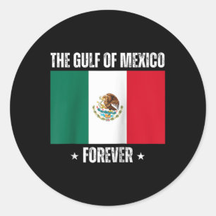 Pegatina Redonda Trump Golfo De México Por Siempre Liberal Anti Tru