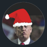 PEGATINA REDONDA TRUMP KISS CHRISTMAS STICKERS<br><div class="desc">TRUMP KISS CHRISTMAS STICKERS</div>