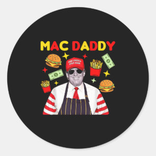 Pegatina Redonda Trump Mac Daddy
