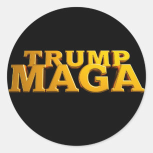 Pegatina Redonda Trump MAGA