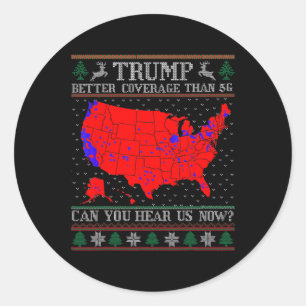 Pegatina Redonda Trump: mejor cobertura que 5 g de sudorosos Navida