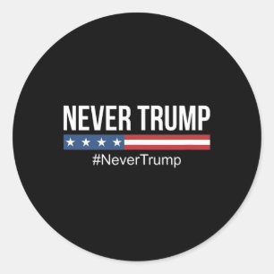 Pegatina Redonda Trump - No triunfo contra Trump