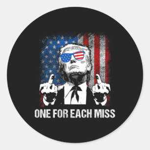Pegatina Redonda Trump por cada voto de Miss Trump
