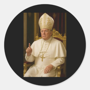 Pegatina Redonda Trump, presidente gracioso que quiere ser N