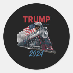 Pegatina Redonda Trump Shirt - Trump 2024 - Donald Trumpshirt -