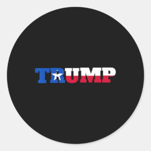 Pegatina Redonda Trump Textos para Trump