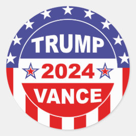 PEGATINA REDONDA TRUMP VANCE 2024