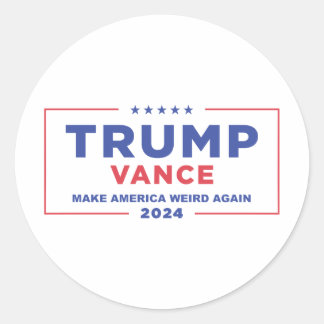 PEGATINA REDONDA TRUMP VANCE 2024