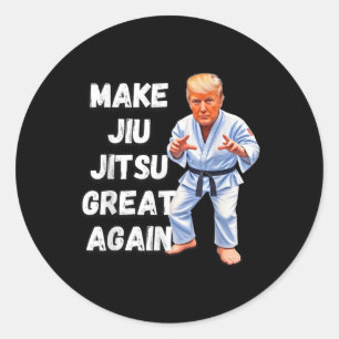 Pegatina Redonda Trump vuelve a hacer grande a Jiu-jitsu