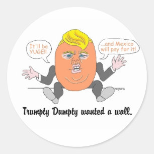 Pegatina Redonda Trumpty Dumpty pegatinas