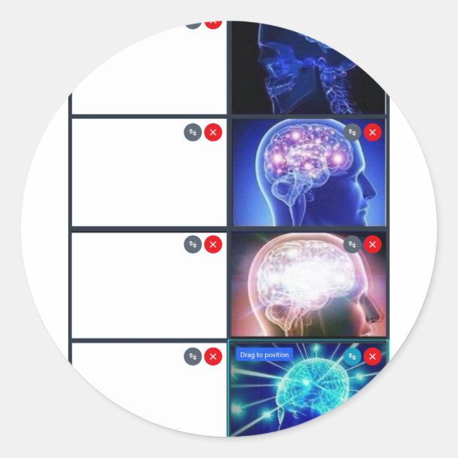 Pegatina Redonda TRVMP Custom Meme Sticker (Anverso)