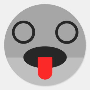 Pegatina Redonda Tsung-Jo Clupkitz Face