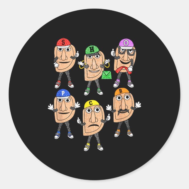 Pegatina Redonda Ttsburgh Erogies Funny Meme  (Anverso)