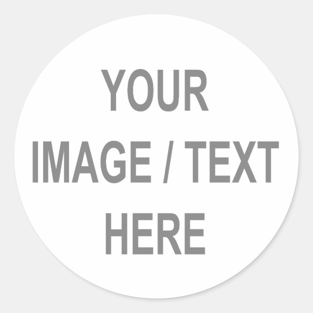 Pegatina Redonda Tu texto de imagen aquí regalo de cumpleaños númer (Anverso)