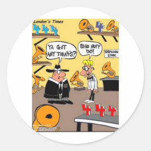 Pegatina Redonda ¿Tuba 4s? Funny Tuba Regalos Tarjetas Tees Mugs Et