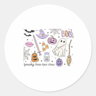 Pegatina Redonda Tuidosa enfermera de botox de Halloween