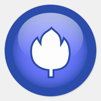 Pegatina Redonda Tulip holandés