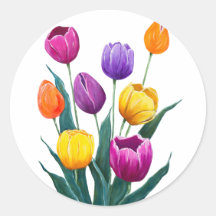 Tulipanes coloridos