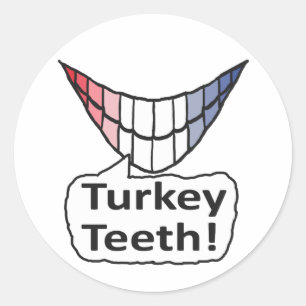 Pegatina Redonda Tumba de Turquía