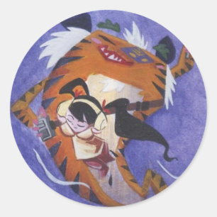 Pegatina Redonda Tune En Shanghai