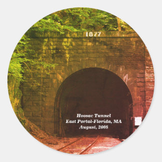 Pegatina Redonda Túnel Hoosac East Portal MAMÁES Florida