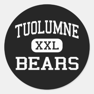 Pegatina Redonda Tuolumne - Osos - Continuación - Tuolumna